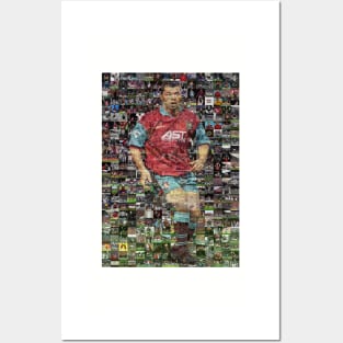 aston villa football club legends prints posters paul mcgrath mosaic Posters and Art